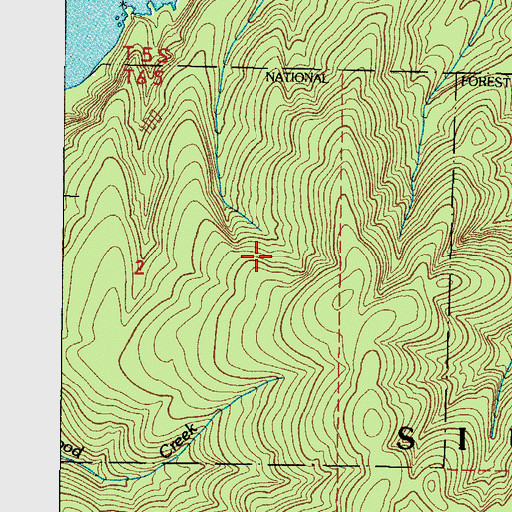 Topographic Map of Neskowin Natural Area, OR