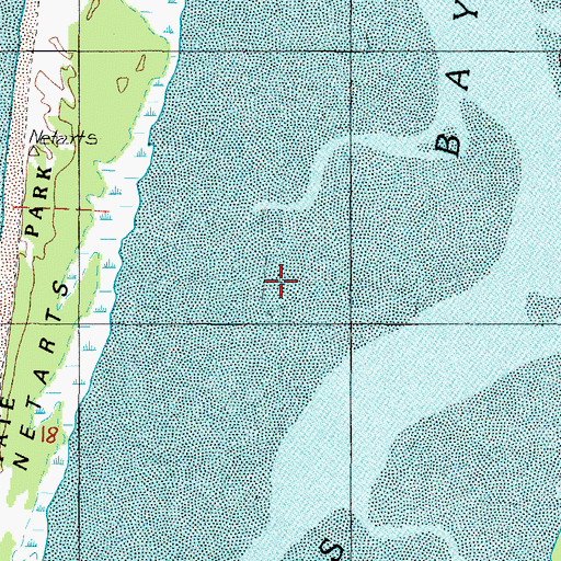 Topographic Map of Netarts Bay, OR