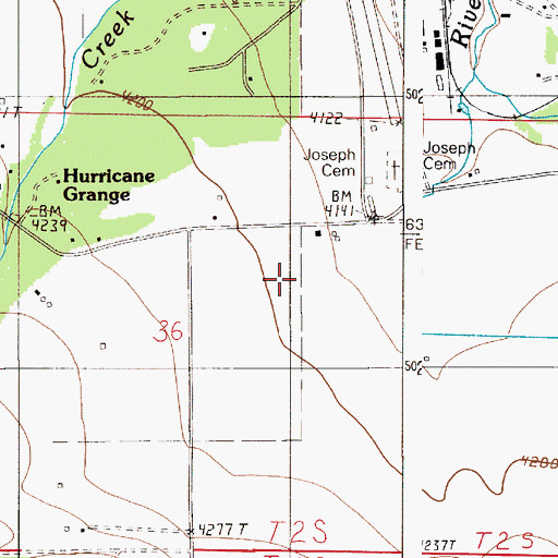 Topographic Map of Newby Creek, OR