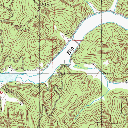 Topographic Map of Noble Creek, OR