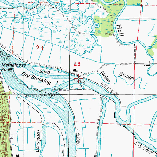 Topographic Map of Nolan Slough, OR