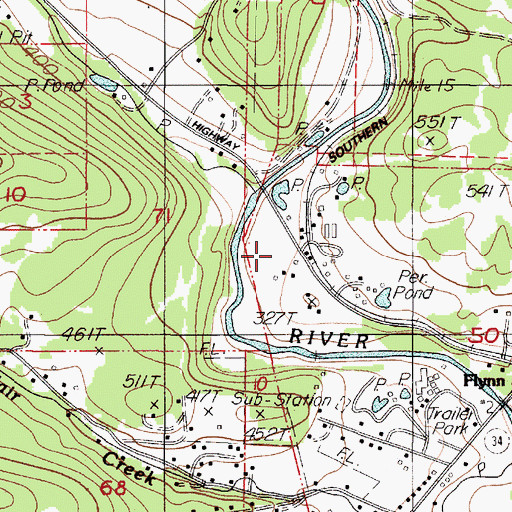 Topographic Map of Noon, OR