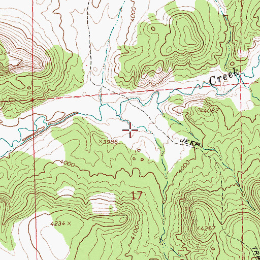 Topographic Map of Norman Canyon, OR