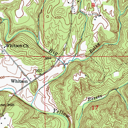 Topographic Map of Boley Creek, AL