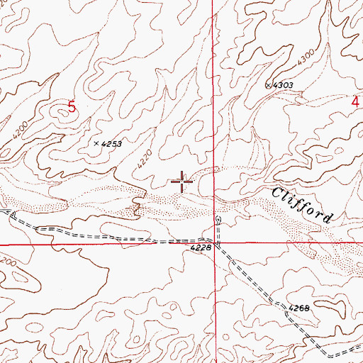Topographic Map of Smith Wash, AZ