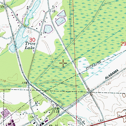 Topographic Map of Boligee Canal, AL