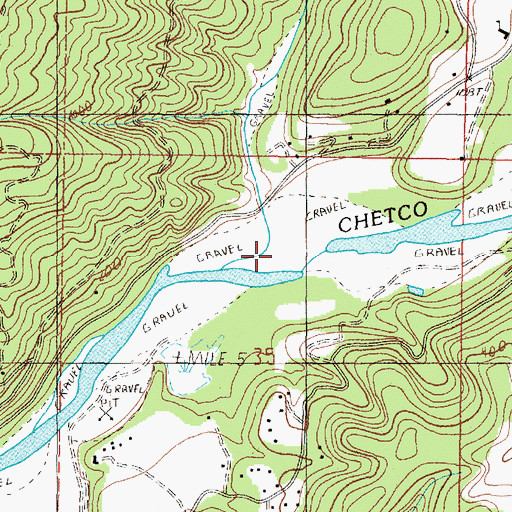 Topographic Map of North Fork Chetco River, OR