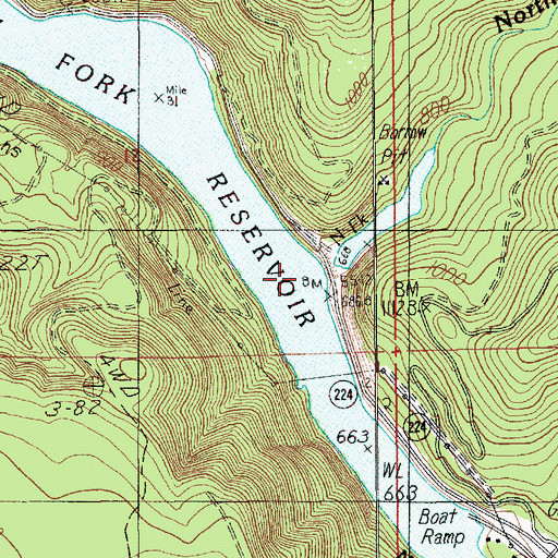 Topographic Map of North Fork Clackamas River, OR