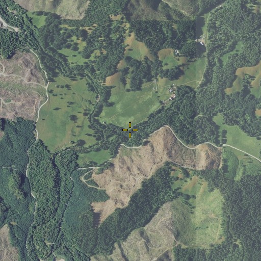 Aerial/Satellite Image of North Fork Sixes River, OR