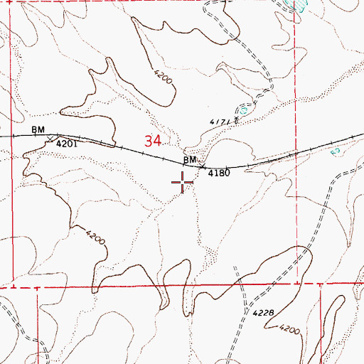 Topographic Map of Smith Wash, AZ