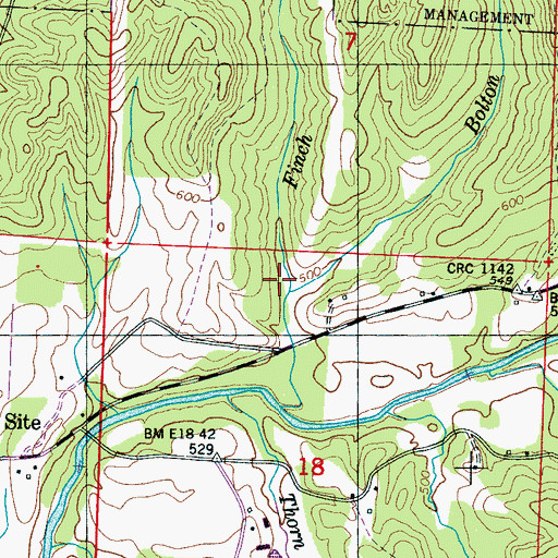Topographic Map of Bolton Branch, AL