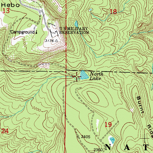 Topographic Map of North Lake, OR