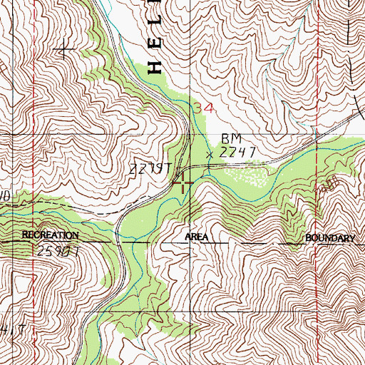Topographic Map of North Pine Creek, OR