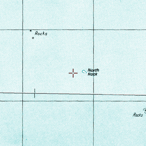 Topographic Map of North Rock, OR