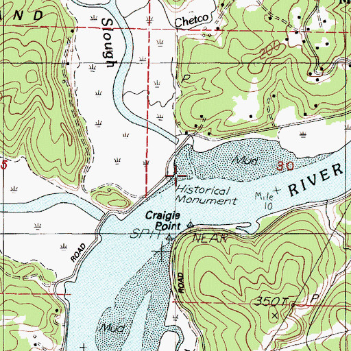 Topographic Map of Nute Slough, OR