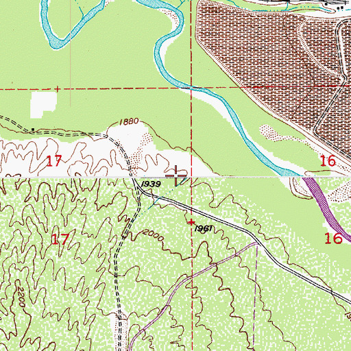 Topographic Map of Smith Wash, AZ