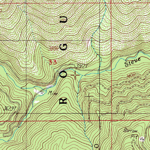 Topographic Map of O'Connell Creek, OR