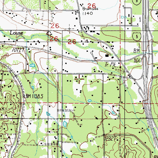 Topographic Map of Oak Grove School (historical), OR
