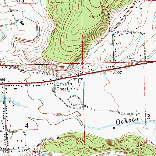 Topographic Map of Lookout Mountain Ranger Station, OR