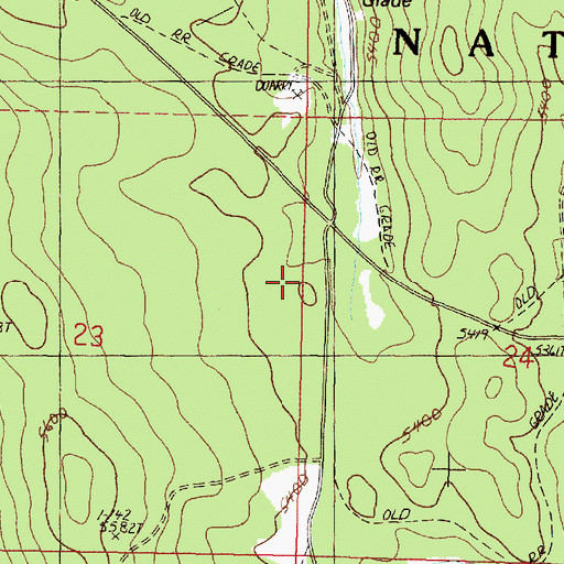 Topographic Map of Ok Truck Barn, OR