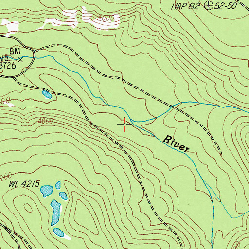 Topographic Map of Olallie Creek, OR