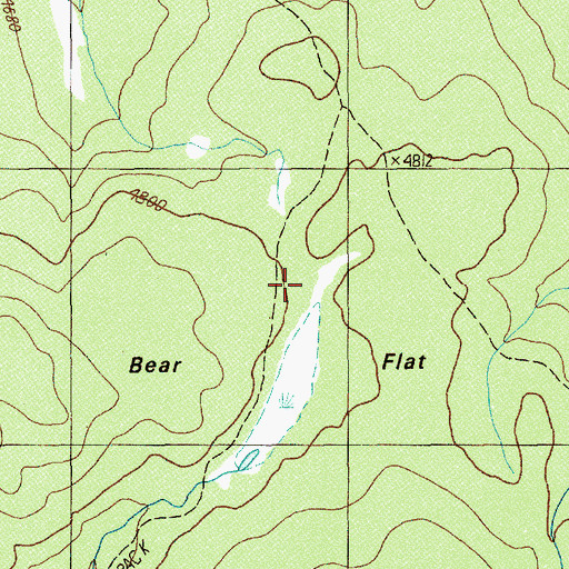 Topographic Map of Olallie Trail, OR