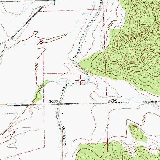 Topographic Map of Old Dry Creek, OR