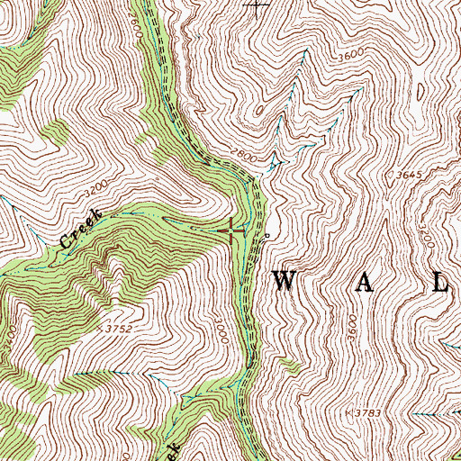 Topographic Map of Old Man Creek, OR