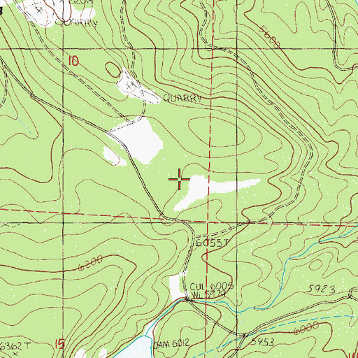 Topographic Map of Olive Lake Camp, OR