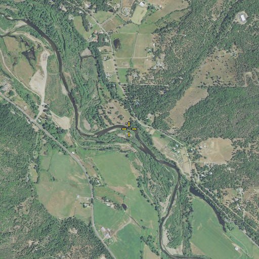 Aerial/Satellite Image of Oscar Creek, OR