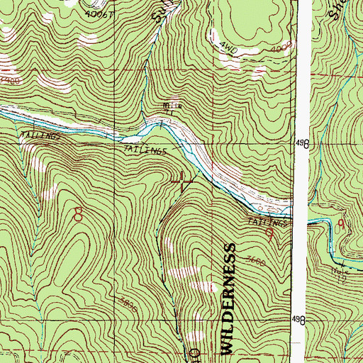 Topographic Map of Otter Creek, OR