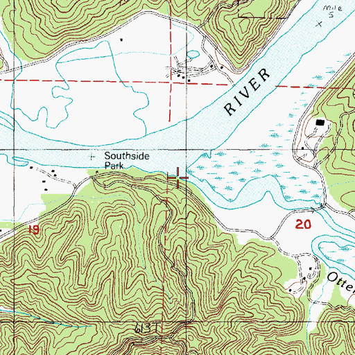 Topographic Map of Otter Creek, OR