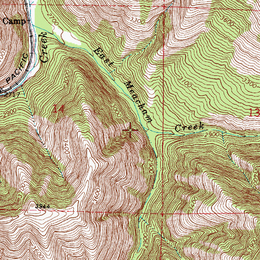 Topographic Map of Owsley Creek, OR