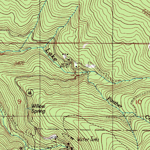 Topographic Map of Panther Creek, OR