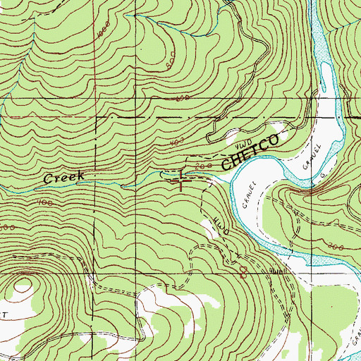 Topographic Map of Panther Creek, OR