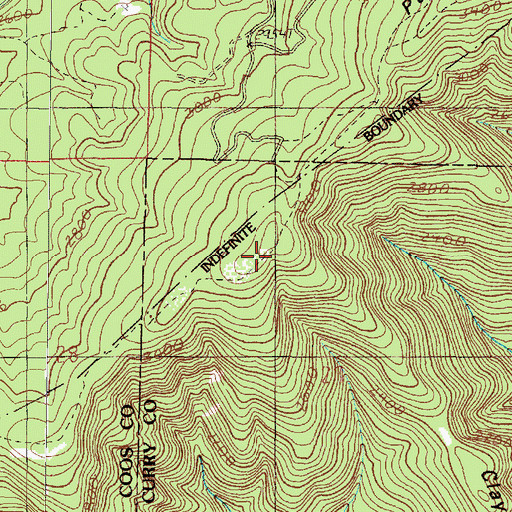 Topographic Map of Panther Ridge, OR