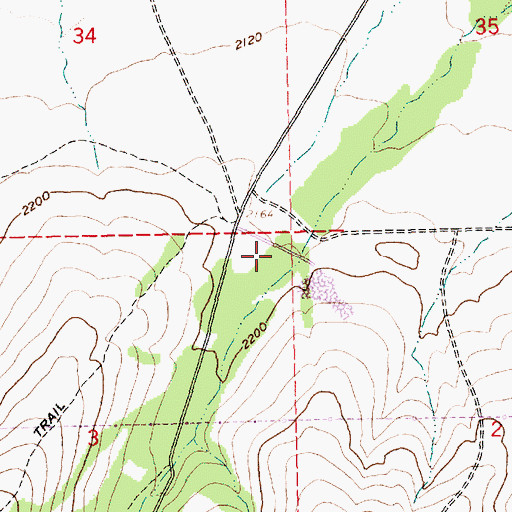 Topographic Map of Paquet Gulch, OR