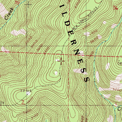 Topographic Map of Paradise Trail, OR