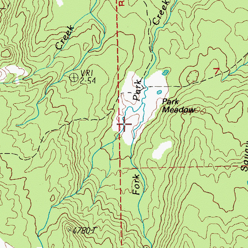 Topographic Map of Park Meadow, OR