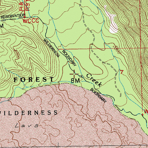 Topographic Map of Parker Creek, OR