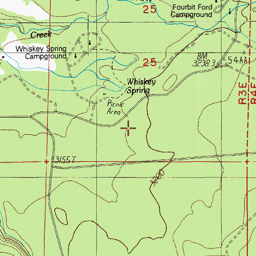 Topographic Map of Parker Meadow, OR