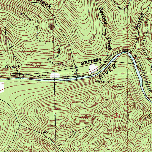 Topographic Map of Pat Creek, OR