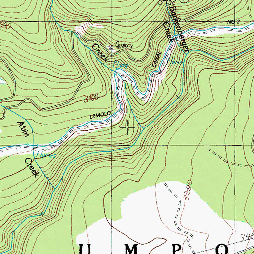 Topographic Map of Patricia Creek, OR