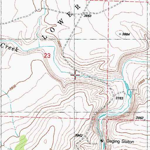 Topographic Map of Paulina Valley, OR