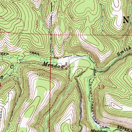 Topographic Map of Peet Creek, OR