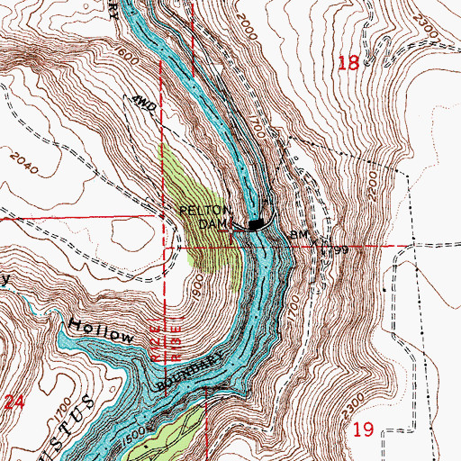 Topographic Map of Pelton Dam, OR