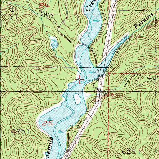 Topographic Map of Perkins Creek, OR