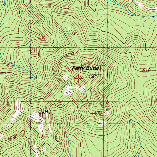 Topographic Map of Perry Butte, OR