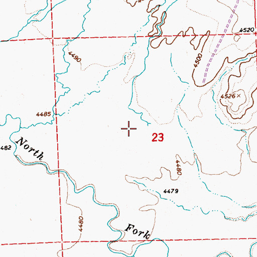 Topographic Map of Peterson Creek, OR
