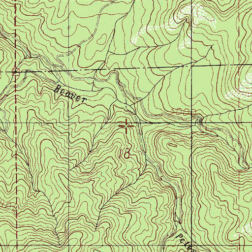 Topographic Map of Petes Camp Creek, OR
